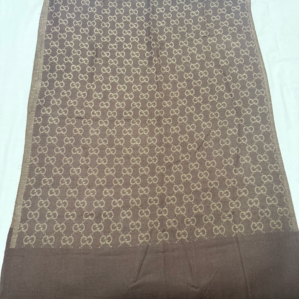 Brown Patterned Scarf, Gucci Style